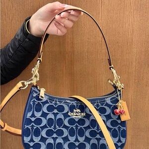 Coach Teri Shoulder Bag In Signature Denim